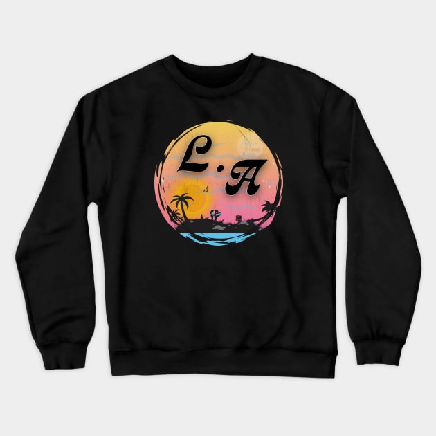 Vintage - L.A Surfer Chicks Crewneck Sweatshirt by Invad3rDiz